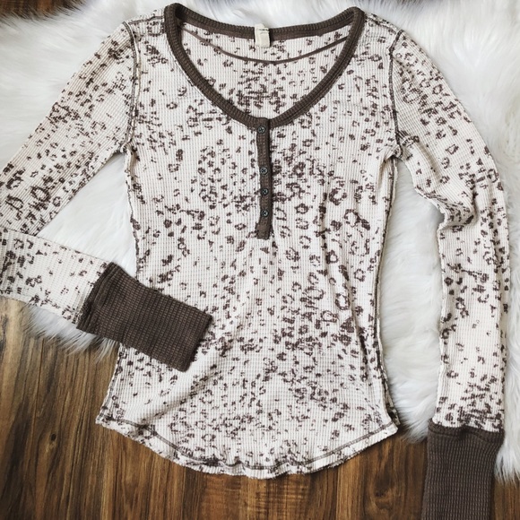 Free People Tops - •SOLD• We The Free People Davis Mottled Henley